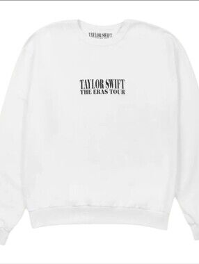 Taylor Swift The Eras Tour White Crewneck